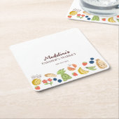 Party für den Bauernmarkt Frische Erzeugnisse Rechteckiger Pappuntersetzer (angewinkelt)