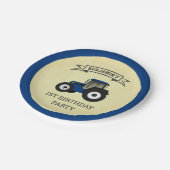 Party für den blauen Kindergeburtstag Pappteller (Schrägansicht)