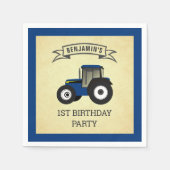 Party für den blauen Kindergeburtstag Serviette (Vorderseite)