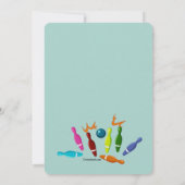 Party für den Bowling von Kindern Einladung (Rückseite)