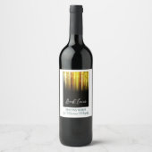 Party für den Buchstart - Buchabdeckung Weinetikett (Vorderseite)