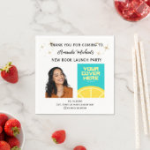 Party für den Buchstart des Autors Serviette (Beispiel)