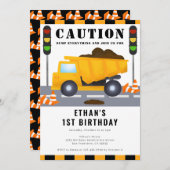 Party für den ersten Geburtstag Einladung (Vorne/Hinten)