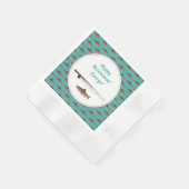 Party für den Fischbestand Forelle Fish Paper Napk Serviette (Ecke)