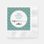 Party für den Fischbestand Forelle Fish Paper Napk Serviette (Vorderseite)
