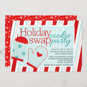 Party für den Holiday Cookie Swap Einladung (Vorne/Hinten)
