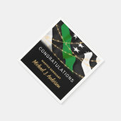 Party für den militärischen Ruhestand mit dünner g Serviette (Ecke)