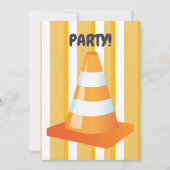 Party für den Orangenen Straßenverkehr Einladung (Vorderseite)