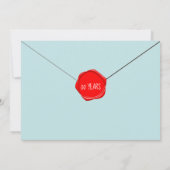 Party für den Postdienst mit Aufforderung zum Foto Einladung (Rückseite)