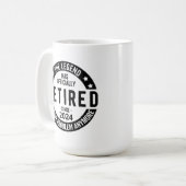 Party für den Ruhestand, Ruhestand 2024, Ruhestand Kaffeetasse (Vorderseite Links)