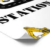 Party für den Tankstellenbau Poster (Ecke)