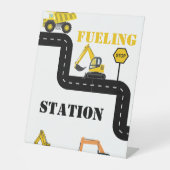 Party für den Tankstellenbau Sockelschild (Vorderseite)