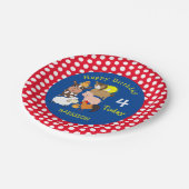 Party für den Themed Kindergeburtstag von landwirt Pappteller (Schrägansicht)