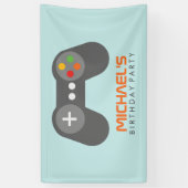 Party für den Videospielcontroller-Kindergeburtsta Banner (Vertikal)