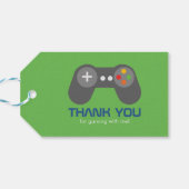 Party für den Videospielcontroller-Kindergeburtsta Geschenkanhänger (Rückseite Horizontal)