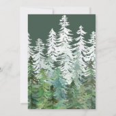 Party für den Wald Einladung (Rückseite)