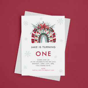 Party für den Weihnachtslauf-Kindergeburtstag Einladung