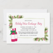 Party für den Weinaustausch Einladung (Vorderseite)