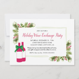 Party für den Weinaustausch Einladung