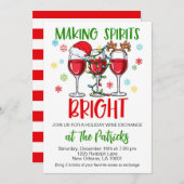 Party für den Weinaustausch Einladung (Vorne/Hinten)