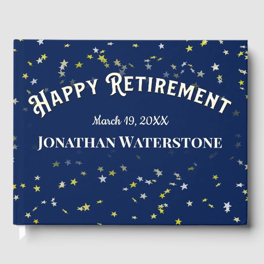 Party für die Altersversorgung anmelden Gästebuch (Vorderseite)