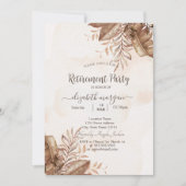 Party für die Altersversorgung im Herbst Einladung (Vorderseite)