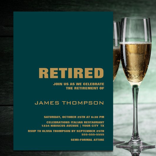 Party für die Altersversorgung Moderne, einfach Aq Einladung