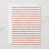 Party für die Altersversorgung - Rose Gold White Einladung (Rückseite)