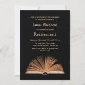 Party für die Altersversorgung - Schwarzes nächste Einladung (Vorderseite)