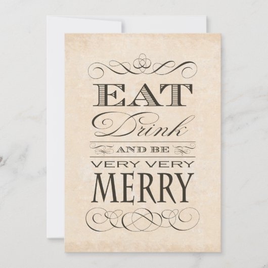 Party für die Altersversorgung: Trinken und sehr f Einladung (Vorderseite)