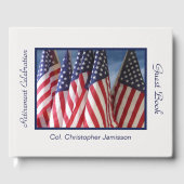 Party für die Altersvorsorge, Anmeldebuch, amerika Gästebuch (Vorderseite)