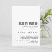 Party für die Altersvorsorge Modernes Einfaches We Einladung (Stehend Vorderseite)