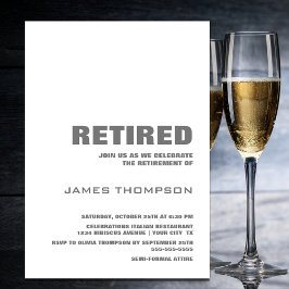 Party für die Altersvorsorge Modernes Einfaches We Einladung