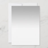 Party für die Altersvorsorge - Silver White Einladung (Rückseite)