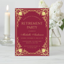 Party für die Altersvorsorge Vintage Verzierte Bur