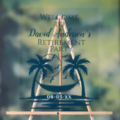 Party für die Altersvorsorge Willkommenspalmen Acrylschild (Neutral)