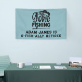 Party für die Aquakulturfischerei - Gone Fishing Banner (Messeveranstaltung)