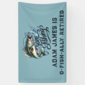 Party für die Aquakulturfischerei - Gone Fishing Banner (Vertikal)