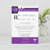 Party für die ärztliche Verschreibung Einladung (Stehend Vorderseite)