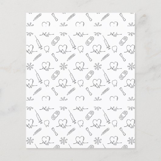 Party für die ärztliche Versorgung von Krankenpfle Flyer (Hinten)