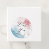 Party für die Aufdeckung von Wasserfarben Geschenkanhänger (Beispiel)