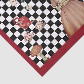 Party für die benutzerdefinierte Alice im Wunderla Seidenpapier (Ausschnitt)