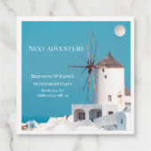 Party für die Bestimmung des Bestimmungsortes Grie Geschenkanhänger (Rückseite)