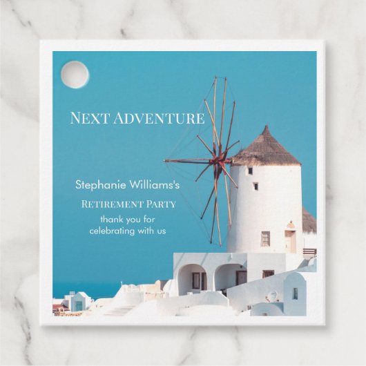 Party für die Bestimmung des Bestimmungsortes Grie Geschenkanhänger (Vorderseite)