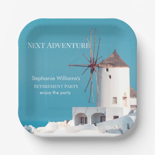 Party für die Bestimmung des Bestimmungsortes Grie Pappteller (Vorderseite)