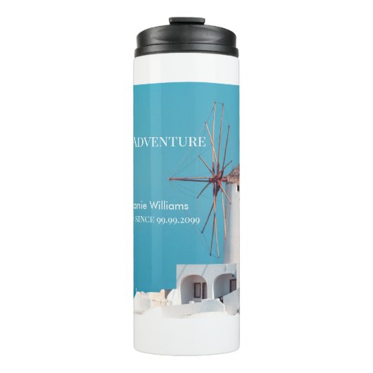 Party für die Bestimmung des Bestimmungsortes Grie Thermosbecher (Vorderseite)