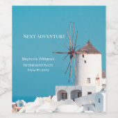 Party für die Bestimmung des Bestimmungsortes Grie Weinetikett (Einzelnes Label)