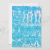 Party für die blaue gefärbte Krawatte Einladung (Rückseite)