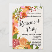 Party für die Blumenbedeckung Einladung (Vorderseite)