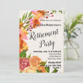 Party für die Blumenbedeckung Einladung (Stehend Vorderseite)